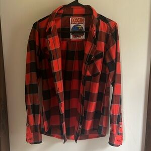 Women’s Dixxon flannel medium Hill City orange